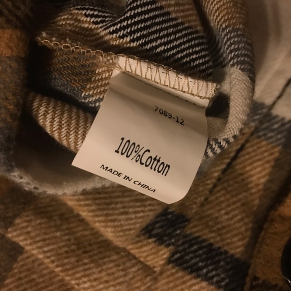 NWT Long Length Cotton Flannel Shacket - Picture 11 of 16